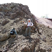 Minaurum geologists at the Santa Marta pit