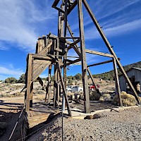 Historic Headframe at Lone Mountain